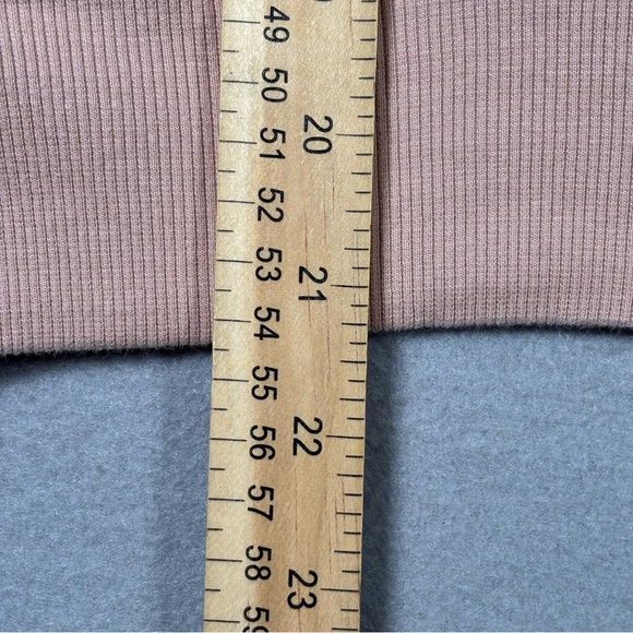 Free People Color Block Zip-Up Sweatshirt W/ Ribbed Cuffs & Hem Sz Medium - Picture 5 of 13